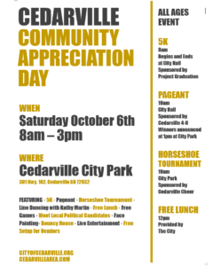 Community Appreciation Day @ Cedarville City Park